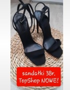 Sandałki, szpilki firmy Topshop 38 rozmiar nowe!