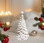 Dekoracja świąteczna mała choinka na stolik biurko składana