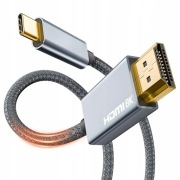 Kabel USB C do HDMI 2.1 8K 60Hz 4K 144Hz HDR 2m adapter przejściówka