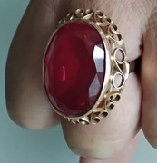 ZŁOTY PIERŚCIONEK Z KAMIENIEM 12,16G PR.585 ROZ.17