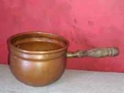 Antyk mosiężny rondel garnek retro mosiądz 