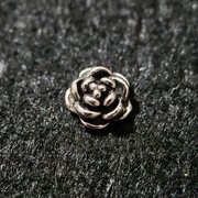 Ozdoby 3d, biżuteria z cyrkoniami, charms - rose, róża, 1szt.