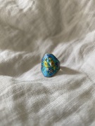 Emaliowany pierścionek vintage