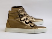 DIESEL BLACK GOLD trampki złoto skóra 41