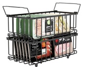 Organizer do zamrażarki UMDONX – 2-częściowy zestaw koszy do mrożonek