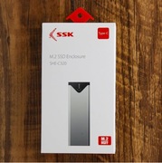 SSK Aluminiowy adapter obudowy USB 3.1 do M.2 NGFF SSD