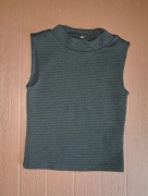 475. Czarna bluzka bez rękawów rozmiar XS