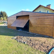 9x6 drewnopodobny garaż blaszany 