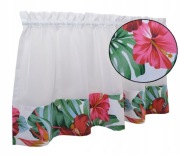 Zazdrostka nowoczesna MONSTERA KWIATY 100x60