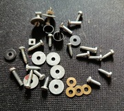 Śrubki podkładki Unitra Diora Contessa 1976 relikt antyk Toruń Ciechocinek