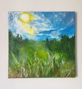 Ręcznie malowany obraz akrylowy - Joanna