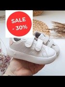 Buty Advantage Kids białe różowe 26 Adidas sportowe rzepy sneakersy bobble