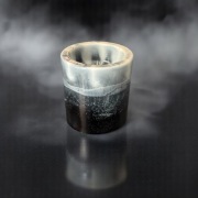 Świecznik z żywicy "kamienny" 5,5 cm