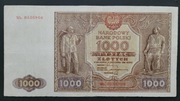 1000 zl 1946 seria Wb.zastępcza