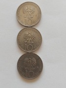 10 zł destrukt data ładne stany A Mickiewicz 3 szt