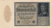 Niemcy 10000 marek Reichsbanknote 1922 P.72(1) Germany -UNC