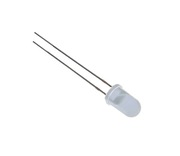 Dioda LED 5mm - Biała Zimna 100SZT