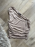 Asymetryczny top na jedno ramię Sinsay s impreza