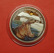 NIGERIA 1000 FRANCS - HIPOPOTAN 