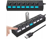Hub USB Rozdzielacz 7 Portów Rozgałęźnik USB 3.0