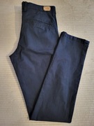 ZARA Man granatowe spodnie chinosy r. 40