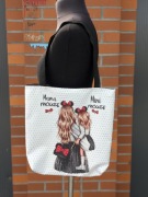 Torba wrzutka shopperka 37x37cm mini Mickey dzień matki, urodziny, zamek