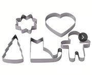 Foremki do ciastek 5 różne kształty stal nier