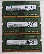 3szt Pamięć RAM Samsung DDR3L SO-DIMM 4GB 1600MHz M471B5173EB0-YKO