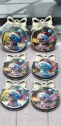 Bombki Pieniądze Boże Narodzenie Sklejka Personalizacja Stitch Dziecko 