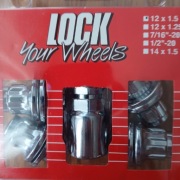 Nakrętki antykradzieżowe Z płaską podkładką M12x1.5 do alufelg 