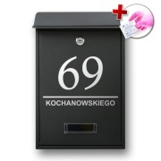 NAKLEJKA Z ADRESEM NA SKRZYNKE POCZTOWĄ - RÓŻNE WZORY I KOLORY