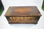 Skrzynia drewniana, kufer, antyk, duża, 1793rok