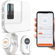 Przycisk alarmowy dla seniorów na telefon komórkowy, WiFi, Tuya 