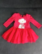 Sukienka czerwona święta r. 80