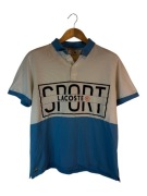 Koszulka polo Lacoste z dużym logiem Biała XXL