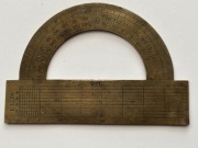 Antyczny kątomierz geodezyjny mosiądz