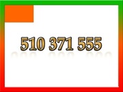 510 371 555 ZŁOTY NUMER STARTER ORANGE ŁATWY NA KARTĘ PREPAID GSM