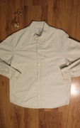 Koszula H&M r. M beżowo-biała dł rękaw bawełniana męska paski