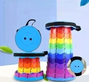 SKŁADANY TABORET STOŁEK TELESKOPOWY PRZENOŚNY KRZESŁO WĘDKARSKIE KEMPINGOWE