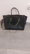 Czarna torba, shopper bag, torba na ramię, torba do ręki