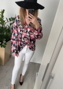 Piękna bluzka w kwiaty rozm. 46 / 3XL