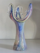 Wazon, szkło artystyczne w stylu Murano, pastelowa fantazja z lat 60-tych