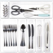 Organizer do szuflady kuchennej 7 częściowy przezroczysty 