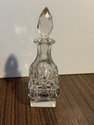 Kryształowa buteleczka karafka z korkiem PRL vintage patyna