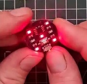 Elektroniczna kostka do gry LED na CR2032 FILM!