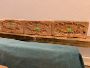 Stara cegła Darłowo RUGENWALDE 3szt DO PIECA KOMINKÓW 