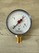 MANOMETR GRZEWCZY 0-16 BAR TARCZA FI 80mm PRZYŁĄCZE DOLNE 1/2" CALA AFRISO