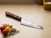 Vintage japoński nóż kuchenny Masahiro Bunka Petty 150mm Stainless Clad