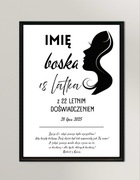 Personalizowany prezent na 30 urodziny 40 urodziny 50 Jubilatka ramka a4