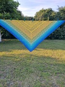 Chusta ażurowa Operetka robiona ręcznie 200/95